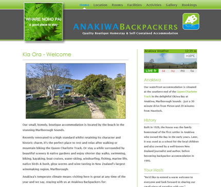 Anakiwa Backpackers